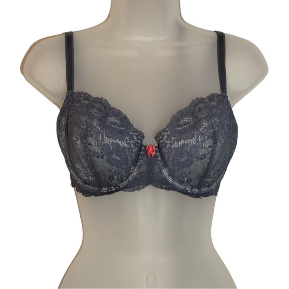 Victoria's Secret Dream Angels Lined Demi Padded Underwire Gray Bra 32DD - Picture 2 of 16
